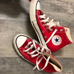 Red Converse Chuck All Stars. Size 6.5 Women